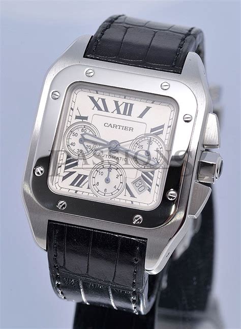 cartier santos second hand|cartier santos 100 chrono.